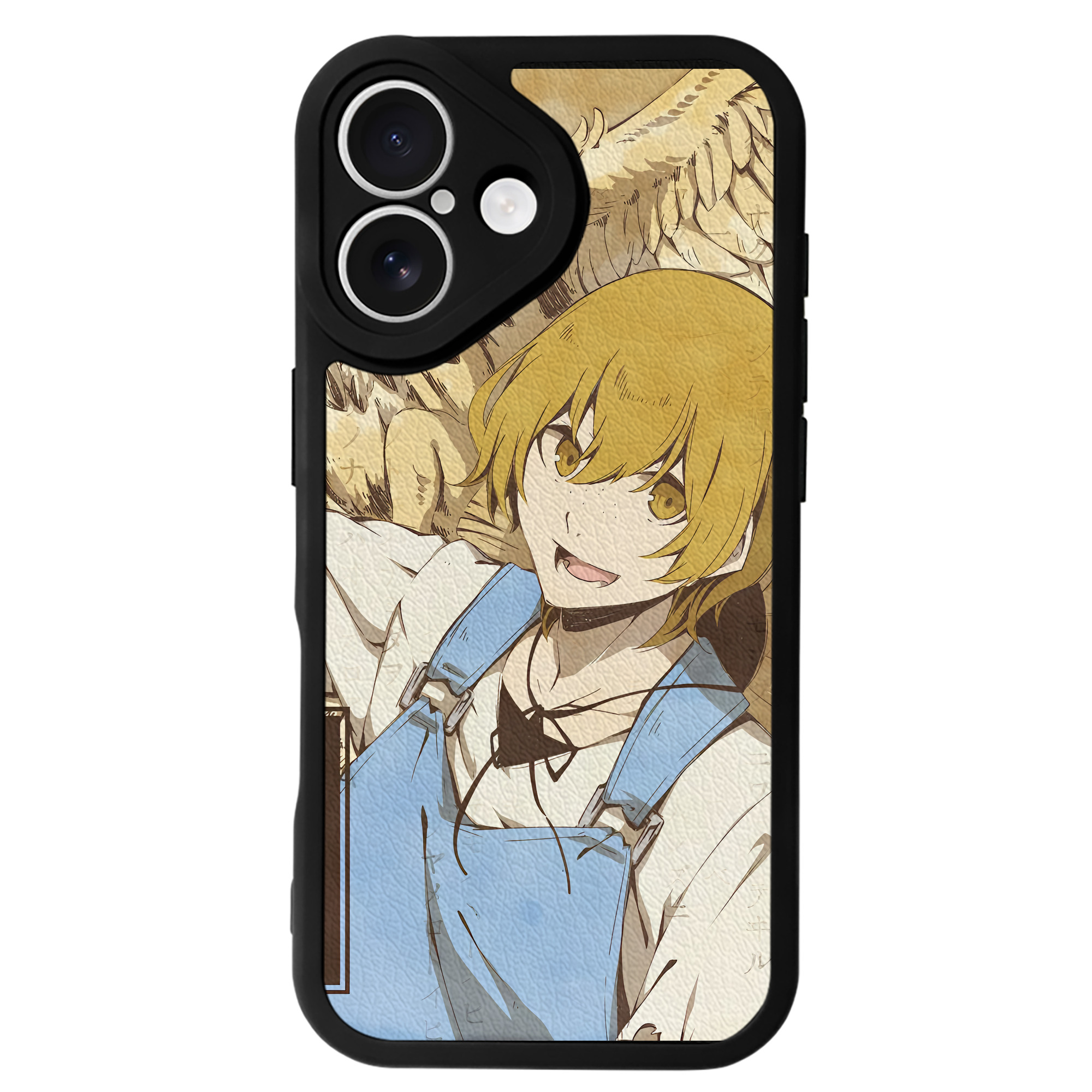 （画像用） 文豪ストレイドッグス Bungo Stray Dogs 【iPhone 16シリーズ対応】シリコンスマホケース（レザー調） 材質：シリコン